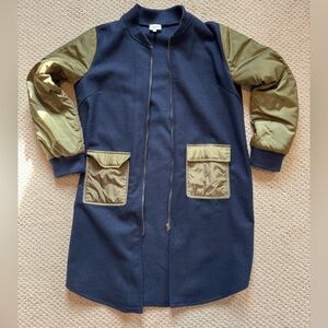 Hayden Women’s Jacket in Navy Blue and Olive Green Size M